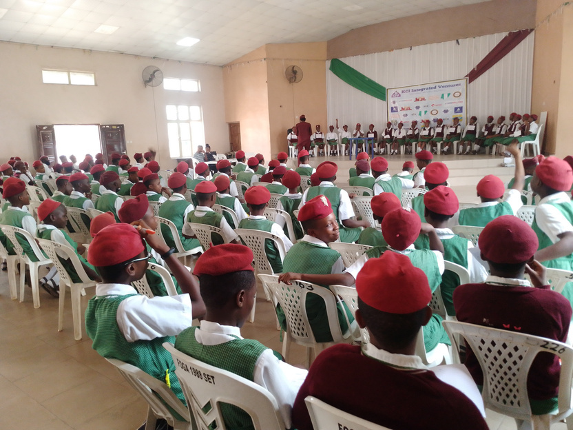 Students attending an educational competition